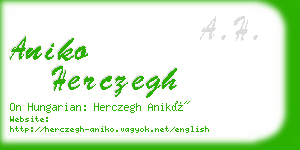 aniko herczegh business card